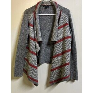 American Eagle Outfitters Asymmetrical Open Cardigan Southwestern Sweater Small
